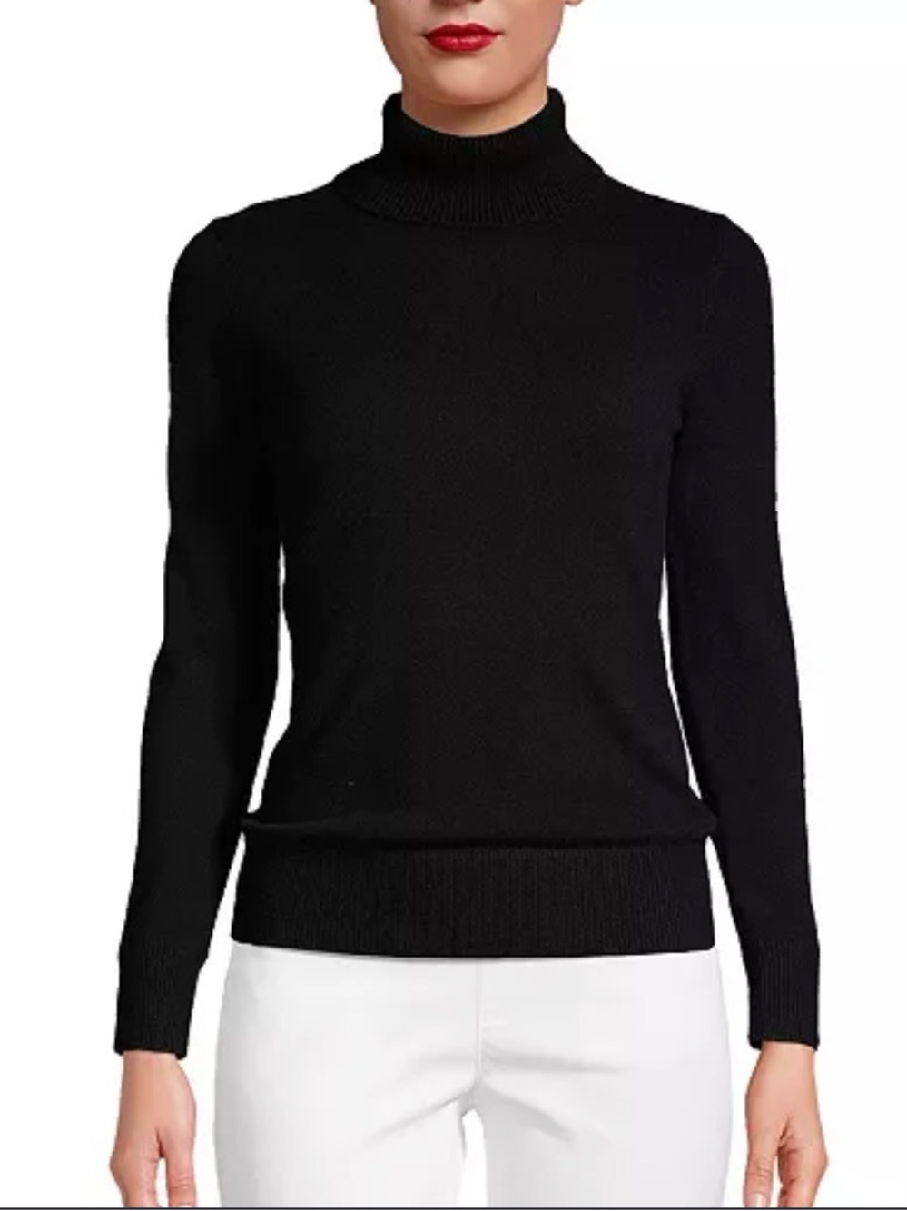 Land’s End Women’s 100% Cashmere Turtleneck Sweater Size 3X 24W-26W